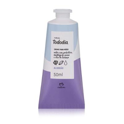 CREME NUTRITIVO PARA AS MÃOS TODODIA ALGODÃO 50 ML