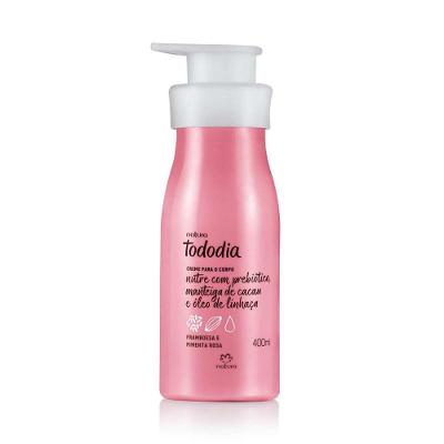 CREME DESODORANTE NUTRITIVO PARA O CORPO FRAMBOESA E PIMENTA ROSA TODODIA 400ML