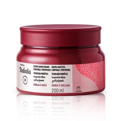 CREME AMANTEIGADO CORPORAL PERFUMADO TODODIA CEREJA E AVELÃ 200 ML