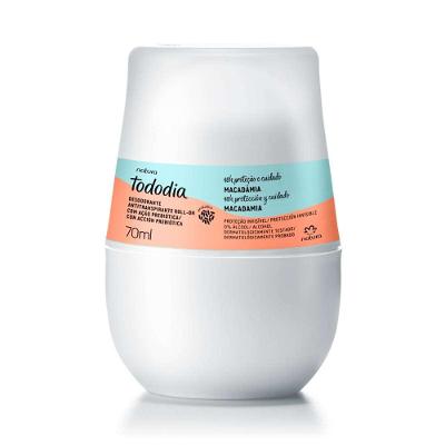 DESODORANTE ANTITRANSPIRANTE ROLL ON TODODIA MACADÂMIA 70 ML