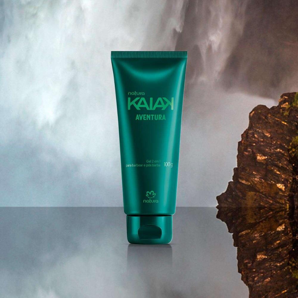 Gel 2 em 1 Para Barbear e Pós Barba Natura Kaiak Aventura 100g - 3