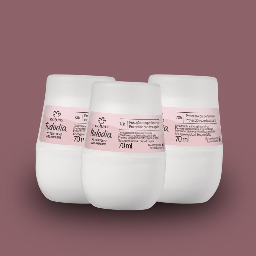 Conjunto Desodorante Rollon Natura Tododia Pele Uniforme 70m - 2