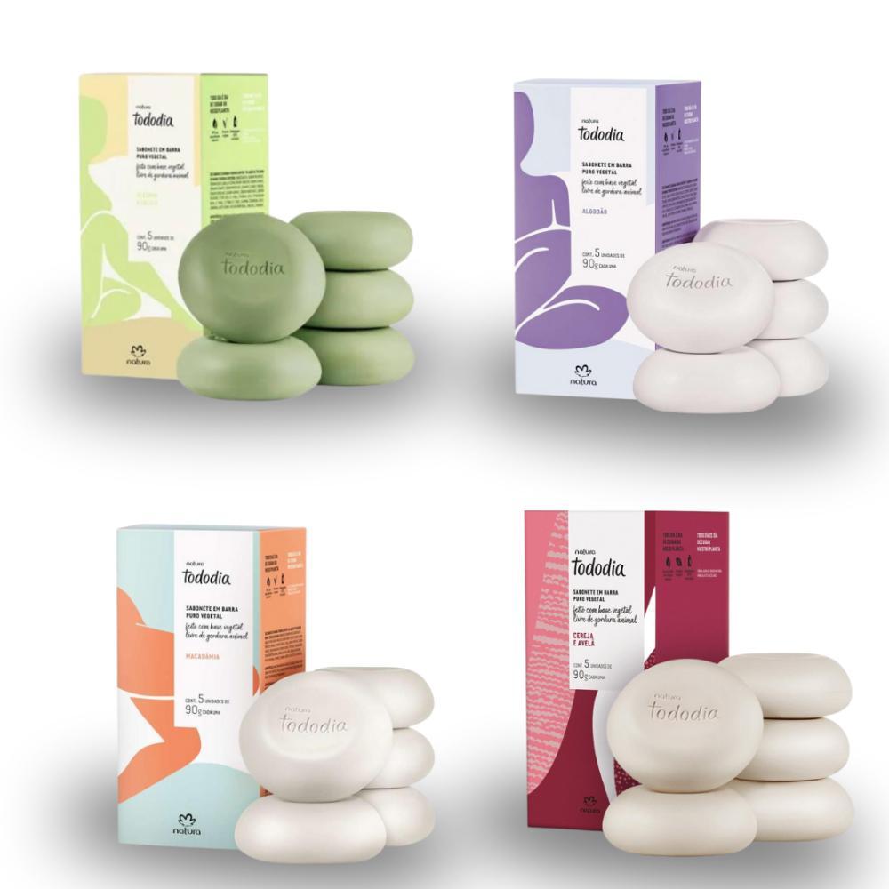 Kit Sabonetes em Barra Puro Vegetal Tododia com 4 Caixas - 2