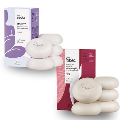 Kit Sabonetes em Barra Puro Vegetal Tododia com 2 Caixas