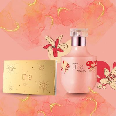 Kit Una: Deo Parfum Blush 75ml + Una palette