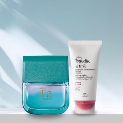 Presente Kit Ilía: Deo Parfum Completa 50ml + Desodorante em Creme Natura Tododia Cereja e Avelã 80g