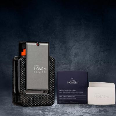 Presente Kit Homem: Desodorante Perfume Coragio 100ml +  Caixa de Sabonete em Barra Natura Homem