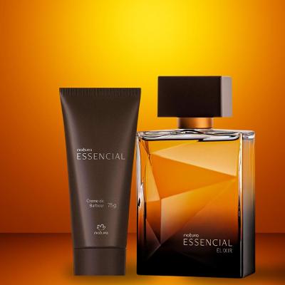 Presente Kit Essencial: Deo Parfum Elixir 100ml + Creme De Barbear 75g