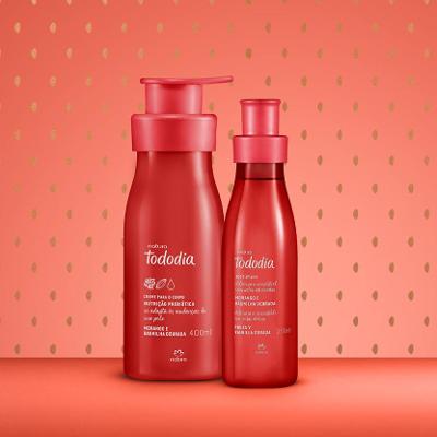 Kit Tododia Morango e Baunilha Dourada com Body Splash (2 produtos)