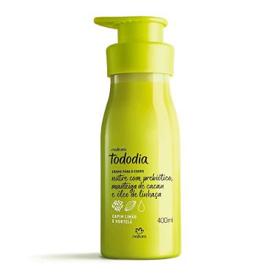 Creme Nutritivo Para o Corpo Natura Tododia Capim Limão e Hortelã 400ml