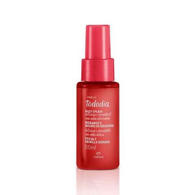 Body Splash Desodorante Colônia Tododia Morango e Baunilha Dourada 60 ml