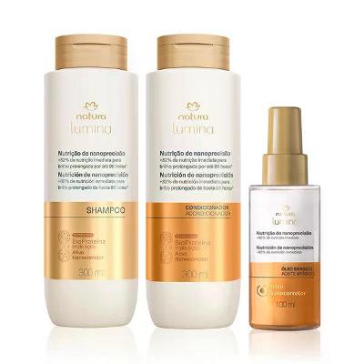 Kit Lumina Nutrição e Nanoprecisão Shampoo, Condicionador e Óleo Bifásico