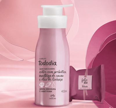 Kit  Tododia Amora Vermelha e Jabuticaba - Creme Hidratante + Sabonete 90g