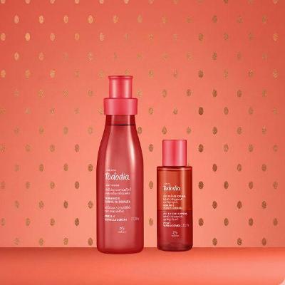 Kit Tododia Morango e Baunilha - Body Splash + Óleo Bifásico para o Corpo