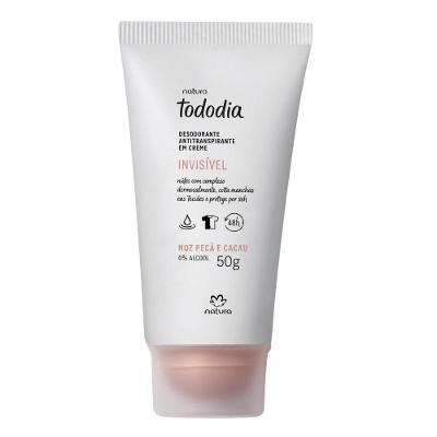 Desodorante Antitranspirante em Creme Tododia Noz Pecã e Cacau 50g