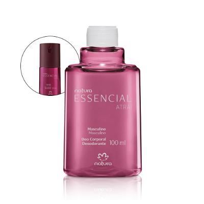 Refil Desodorante Corporal Natura Essencial Atrai Masculino