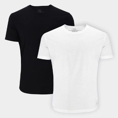 Kit Camiseta Calvin Klein Casual Masculina - 2 Peças