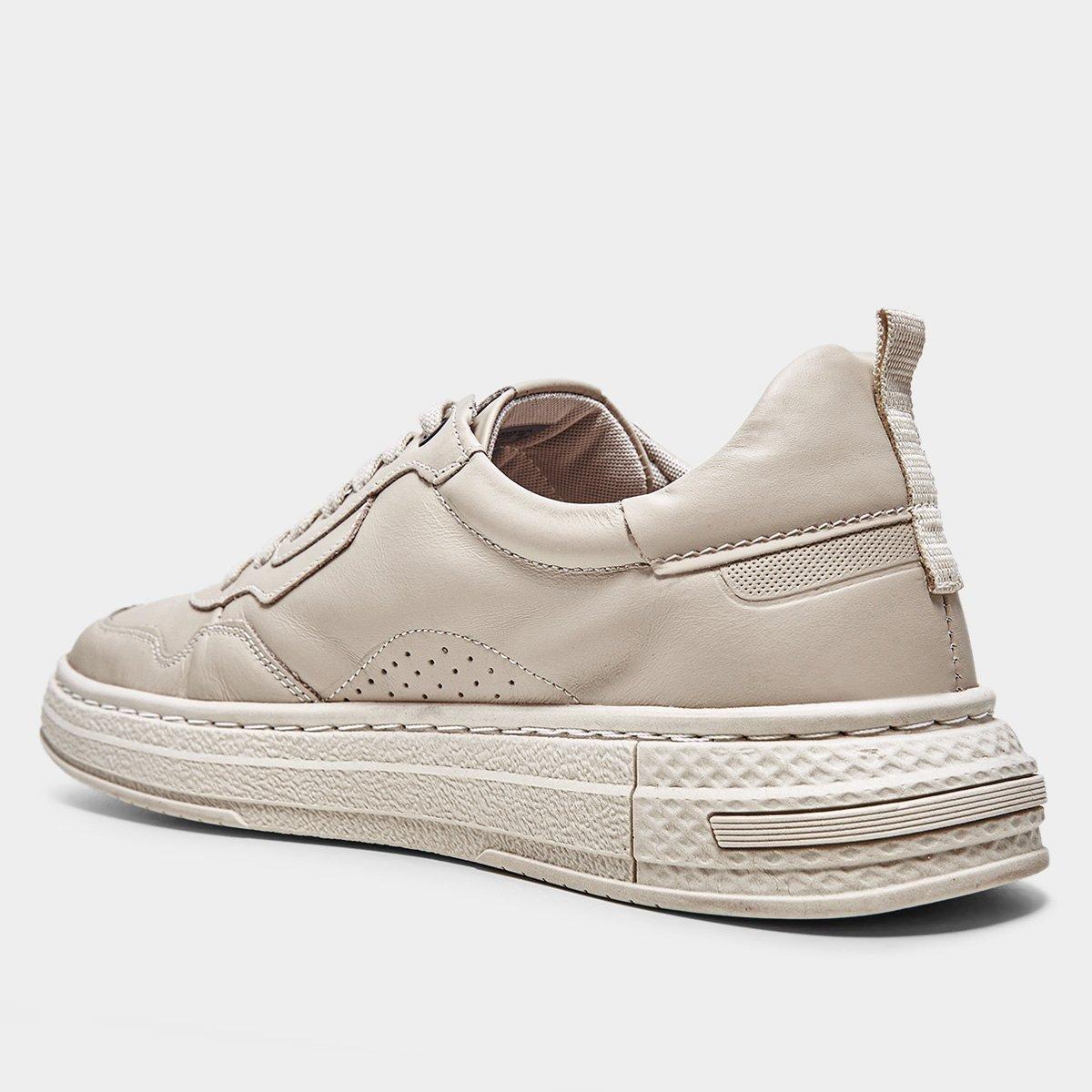 Tênis Couro Democrata Denim Jake Masculino - 3