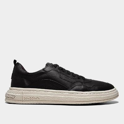 Tênis Couro Democrata Denim Jake Masculino