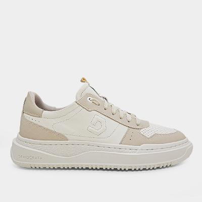 Tênis Couro Democrata Denim Block Masculino