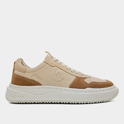 Tênis Couro Democrata Denim Block Masculino