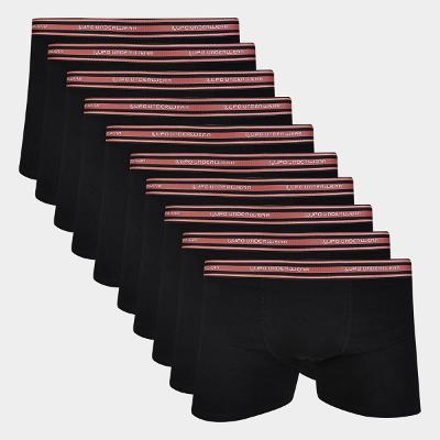 Kit Cueca Boxer Lupo Algodão Masculina - 10 Peças