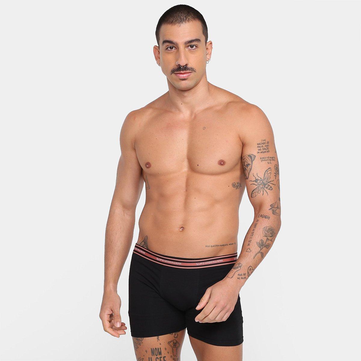 Kit Cueca Boxer Lupo Algodão Masculina - 10 Peças - 2
