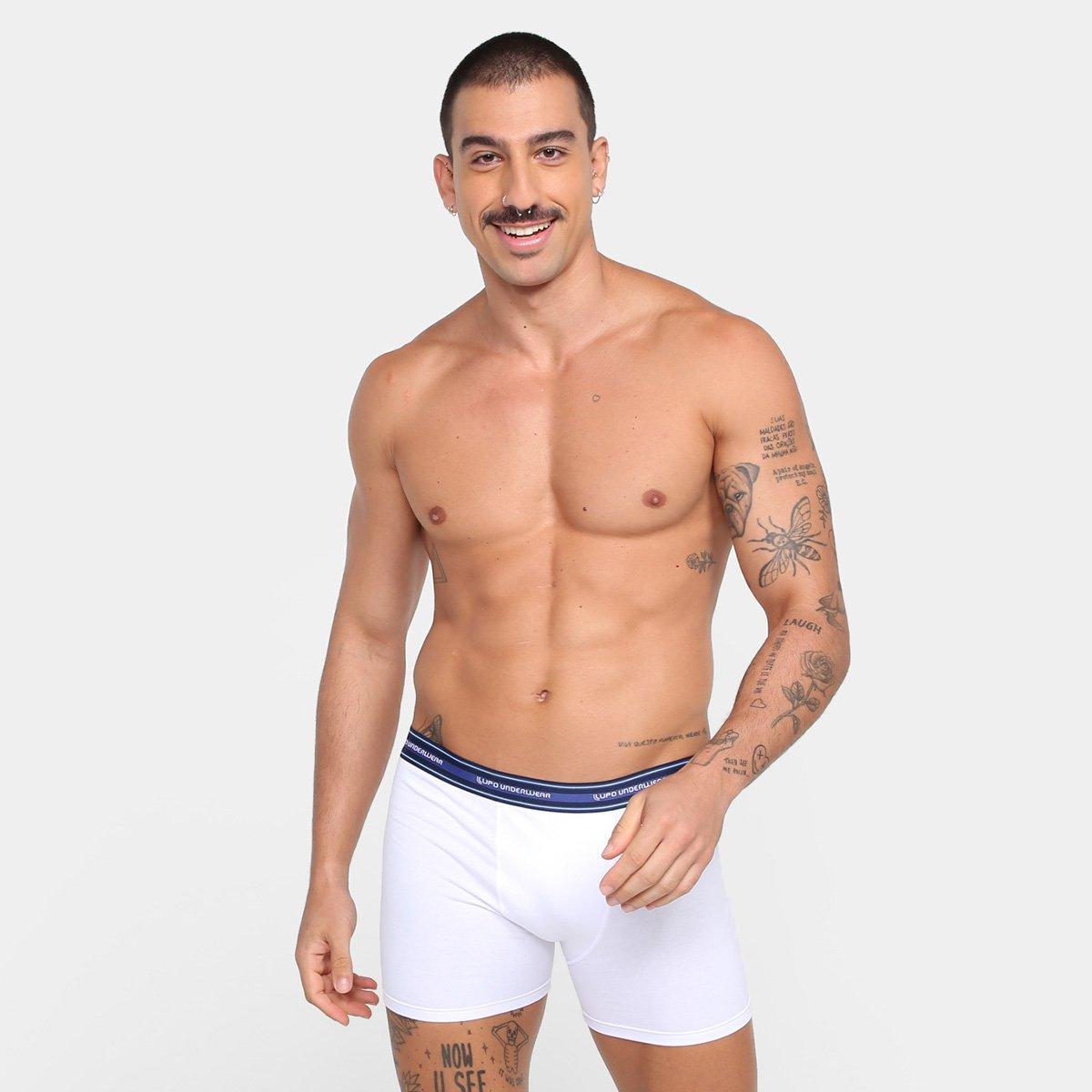 Kit Cueca Boxer Lupo Algodão Masculina - 10 Peças - 5