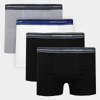 Kit Cueca Boxer Lupo Algodão Masculina - 4 Peças - 1