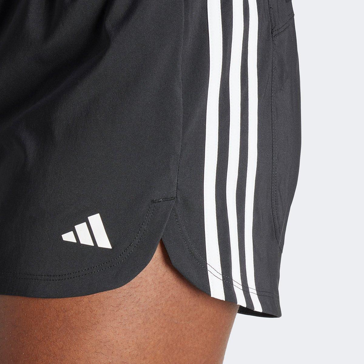 Short Adidas Pacer 3 Listras Feminino - 3
