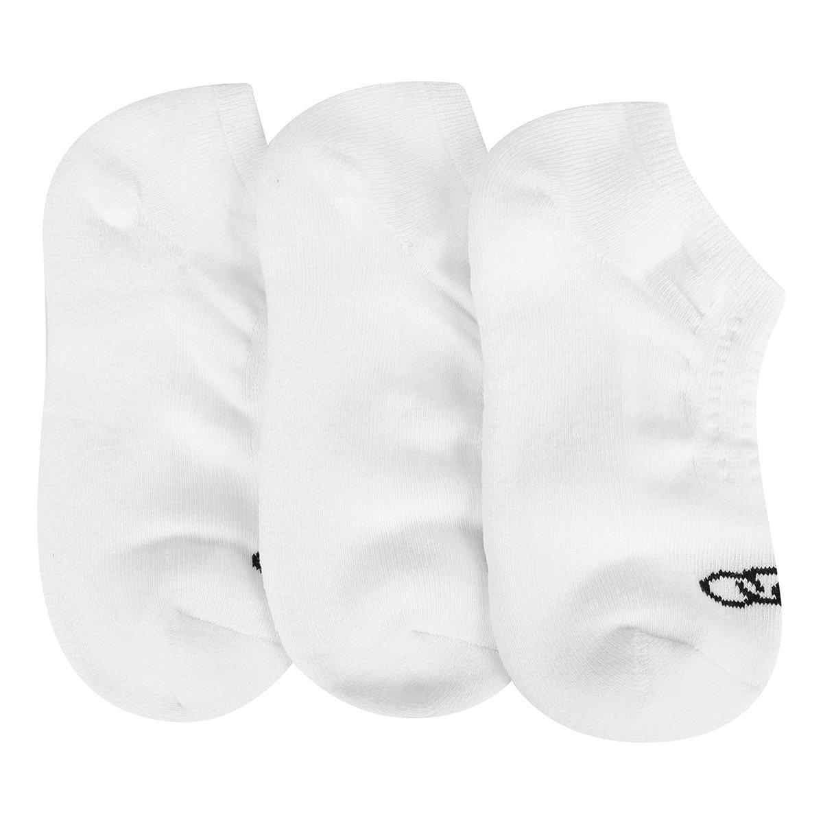 Kit Meia Olympikus Invisível Feminina 3 Pares - 3