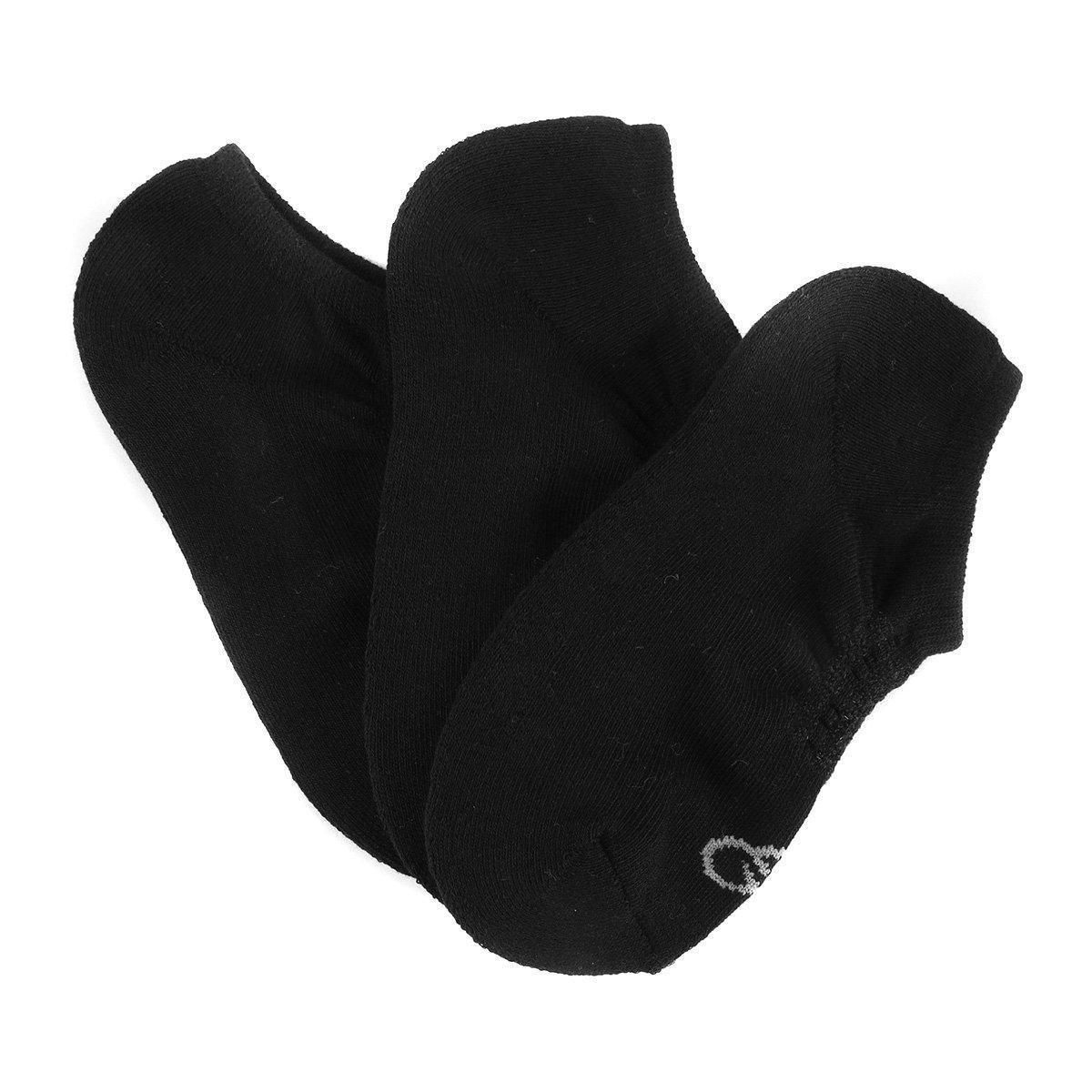 Kit Meia Olympikus Invisível Feminina 3 Pares - 3