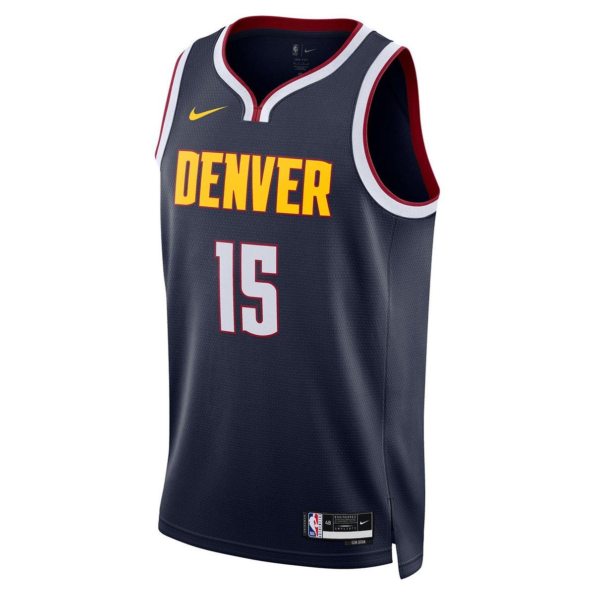 Regata Jersey NBA Nike Denver Nuggets Jokic Nº15 - Masculina - 5