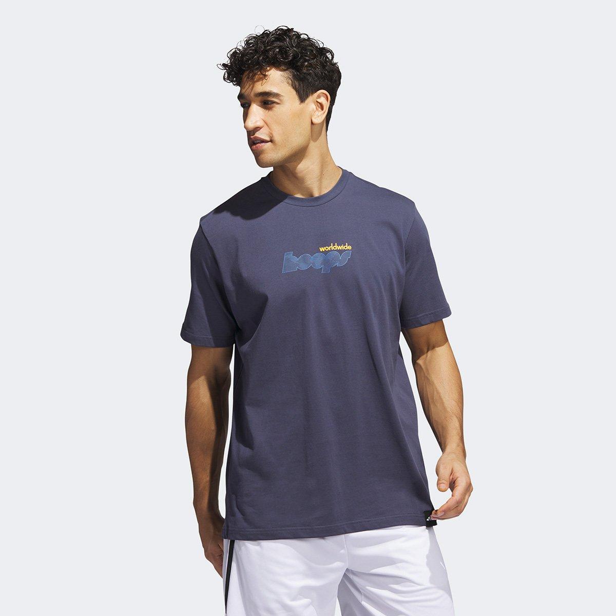 Camiseta Adidas World Wide Hoops Story Masculina - 1