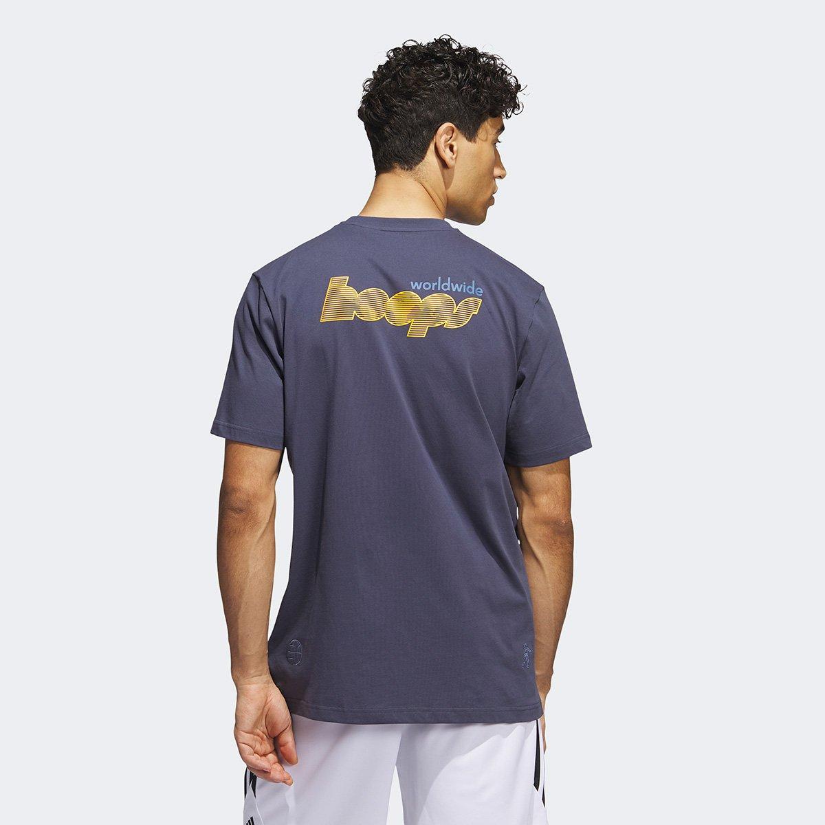 Camiseta Adidas World Wide Hoops Story Masculina - 2