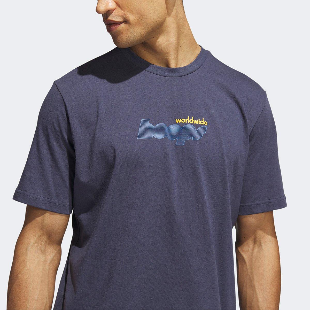 Camiseta Adidas World Wide Hoops Story Masculina - 3