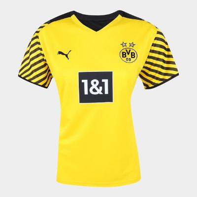 Camisa Borussia Dortmund Home 21/22 s/n° Torcedor Puma Feminina