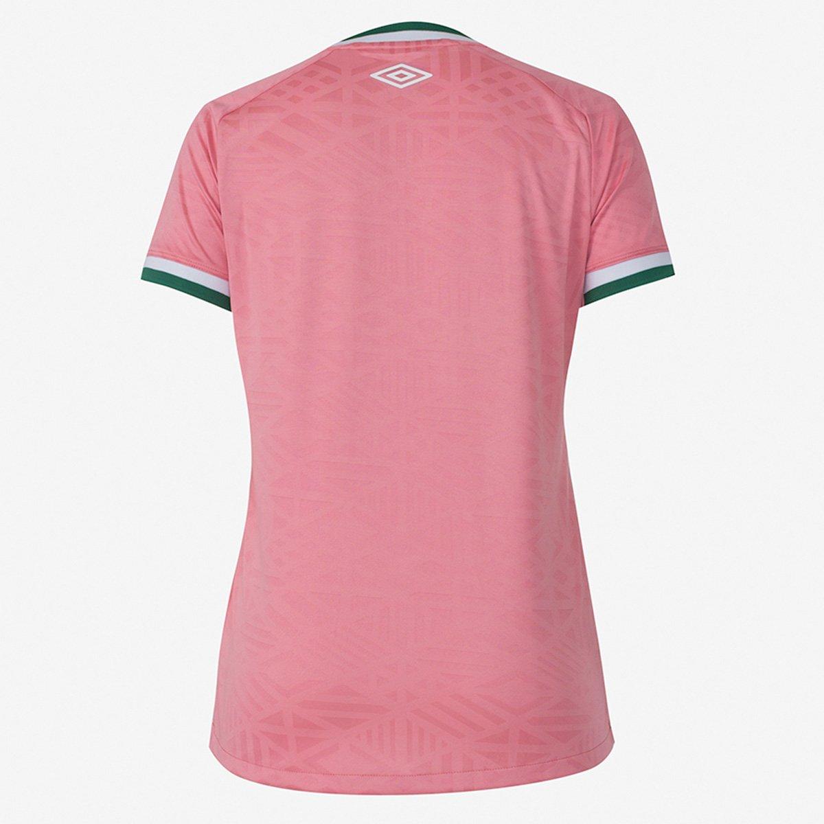 Camisa Chapecoense Outubro Rosa 22/23 s/n° Torcedor Umbro Feminina - 2
