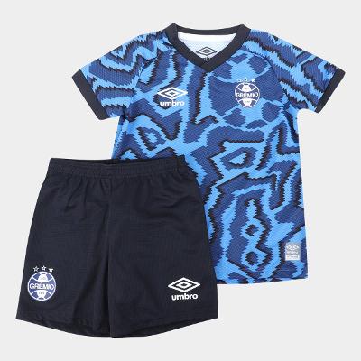 Kit Grêmio Infantil III 21/22 s/n° Torcedor Umbro