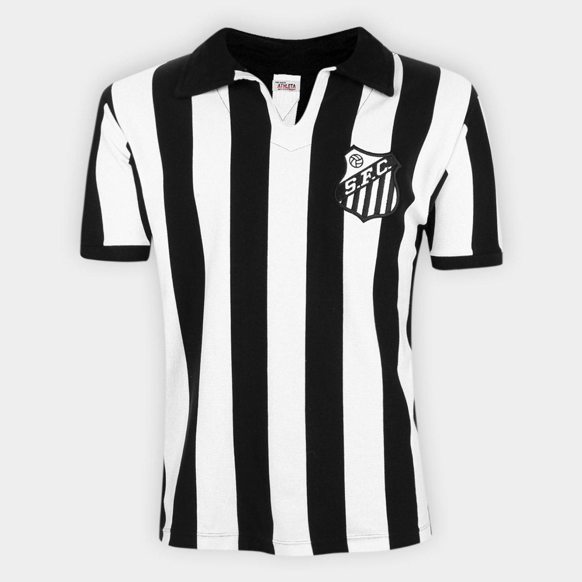 Camisa Polo Retrô Santos 1956 nº 10 Athleta Masculina - 1