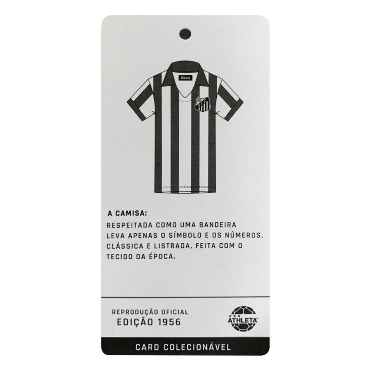 Camisa Polo Retrô Santos 1956 nº 10 Athleta Masculina - 3