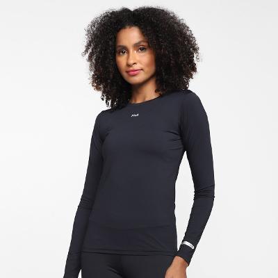 Camiseta Fila Sun Protect Breezy Manga Longa Feminina