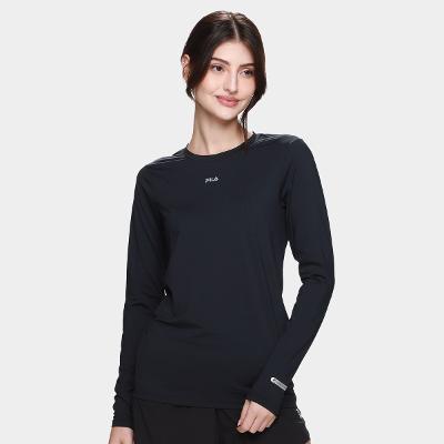 Camiseta Fila Sun Protect Breezy Manga Longa Feminina