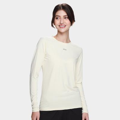 Camiseta Fila Sun Protect Breezy Manga Longa Feminina