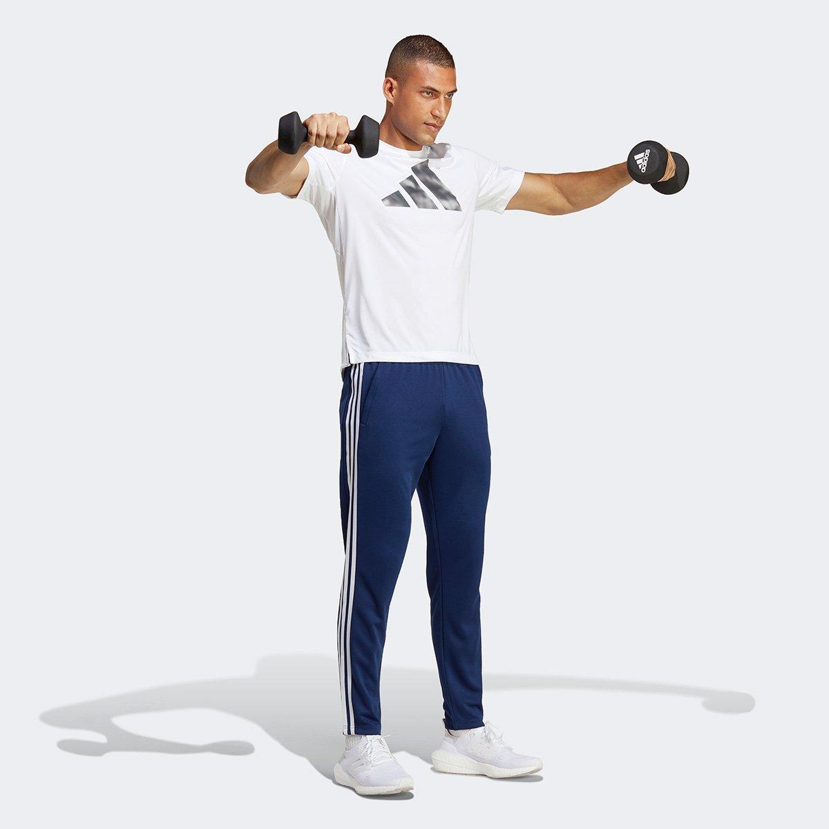 Calça Adidas Training Essentials 3 Listras Masculina - 5