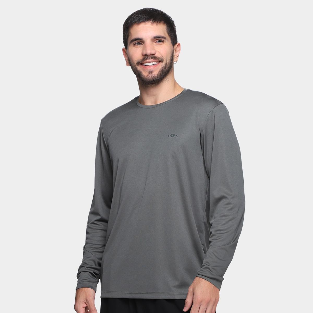 Camiseta Olympikus Essential Manga Longa Masculina - 1