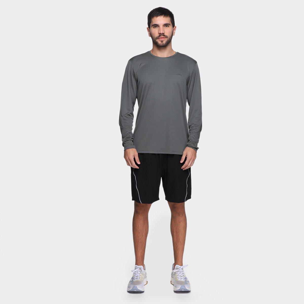 Camiseta Olympikus Essential Manga Longa Masculina - 4