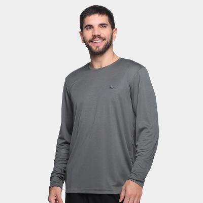 Camiseta Olympikus Essential Manga Longa Masculina