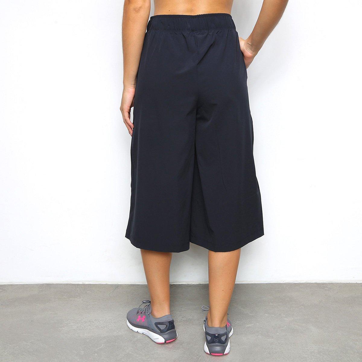 Calça Under Armour Cropped Woven Wide Leg Feminina - 2