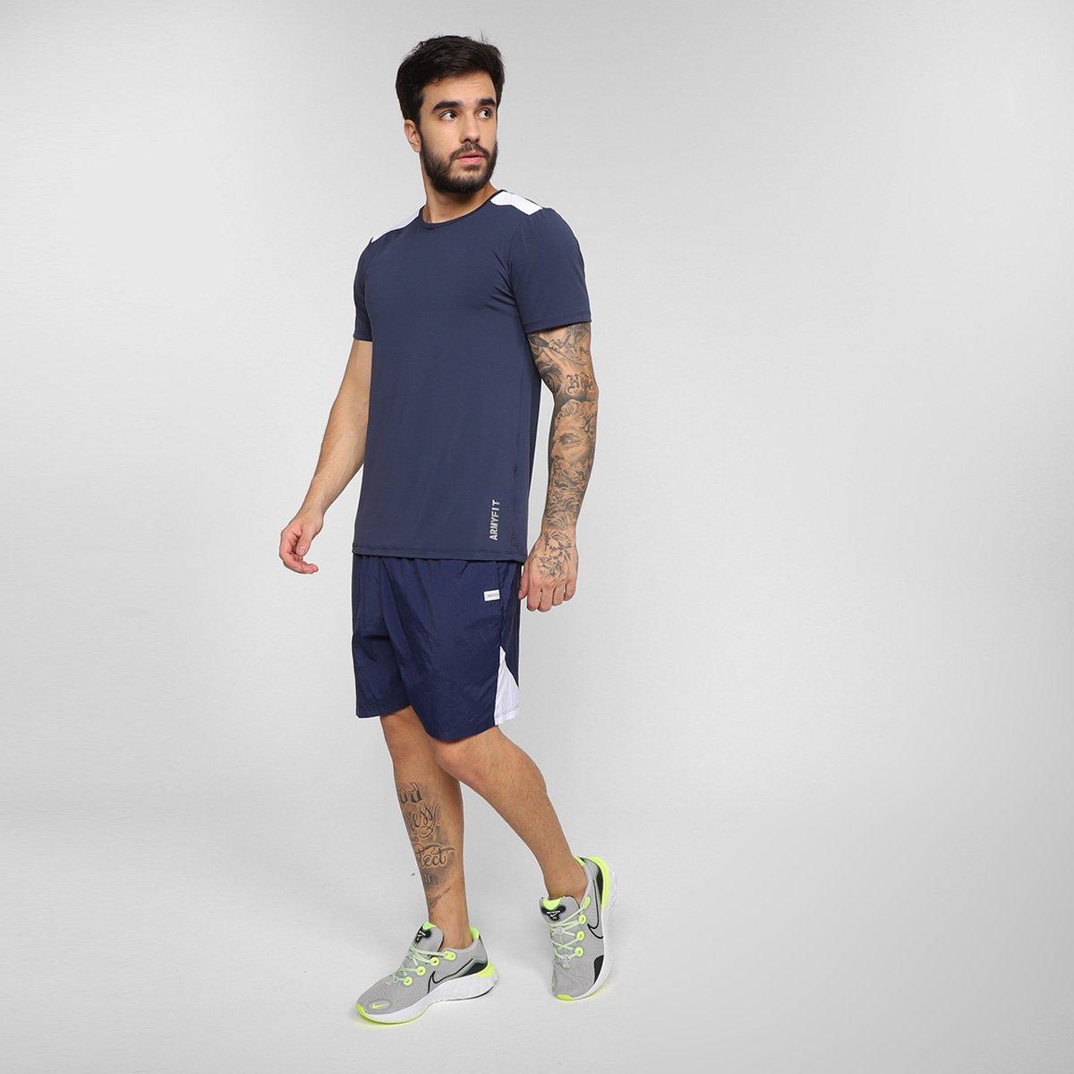 Bermuda Estilo Do Corpo Tactel Masculina - 4